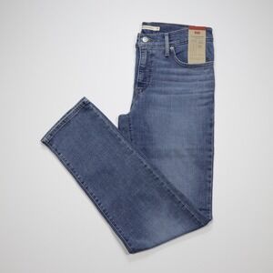 Levi's 314 Women's Shaping Straight‎ Stretch Denim Jeans Blue Size 30X32